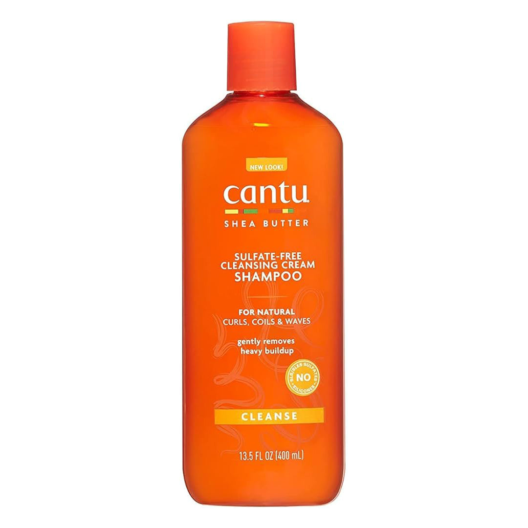 Cantu Sulfate-Free Cleansing Cream Shampoo 13.5 oz / 400 ml - For Hydrated Natural Curls & Colour-Treated Hair