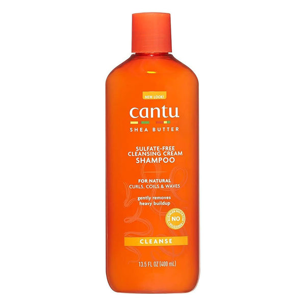 Cantu Sulfate-Free Cleansing Cream Shampoo 13.5 oz / 400 ml - For Hydrated Natural Curls & Colour-Treated Hair