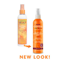 Cantu Coconut Oil Shine & Hold Mist 8 oz / 237 ml - For Frizz-Free, Hydrated Curls