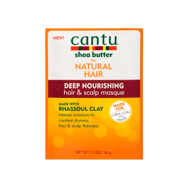 Cantu Deep Nourishing Hair & Scalp Masque 1.5 oz / 42 gm - For Dry, Frizzy Hair & Scalp