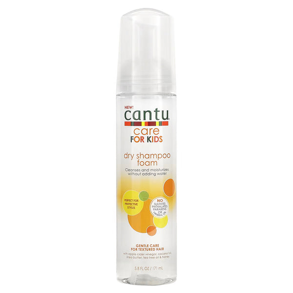 Cantu For Kids Dry Shampoo Foam 6 oz / 171 ml - For Gentle Curls, Coils & Waves