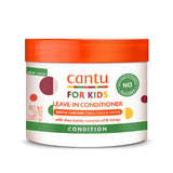 Cantu For Kids Leave-In Conditioner 10 oz / 283 gm - For Fragile Coils, Curls & Waves