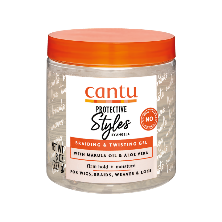 Cantu Protective Styles Braiding & Twisting Gel 8 oz / 227 gm - For Flawless Protective Styles