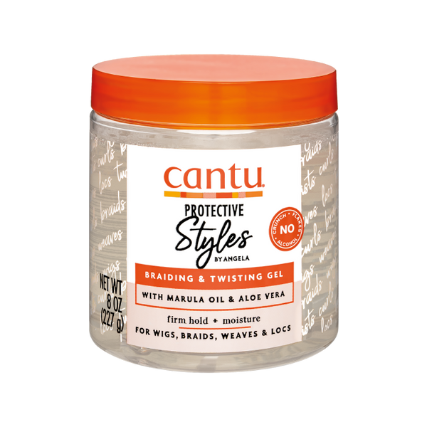 Cantu Protective Styles Braiding & Twisting Gel 8 oz / 227 gm - For Flawless Protective Styles