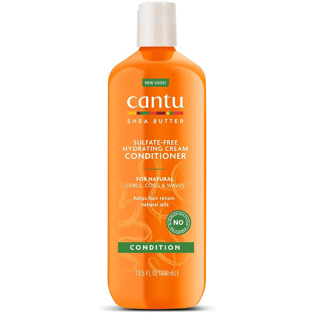 Cantu Sulfate-Free Hydrating Cream Conditioner 13.5 oz / 400 ml - For Natural, Dry & Brittle Hair