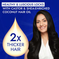 Parachute Advansed Castor & Shea-Enriched Coconut Hair Oil Softens and Strengthens Hair 200 ml/6.8 oz
