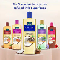 Parachute Advansed Castor & Shea-Enriched Coconut Hair Oil Softens and Strengthens Hair 200 ml/6.8 oz