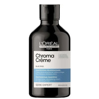 L'Oréal Professionnel Serié Expert Chroma Crème Blue Dyes Shampoo Orange Tone Neutralizing & Colour Correction for Light to Medium Brown Hair 300 ml/10.14 oz