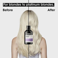 L'Oréal Professionnel Serié Expert Chroma Crème Purple Dyes Shampoo Neutralises Yellow Tones for Highlighted & Blonde Hair 300 ml/10.14 oz