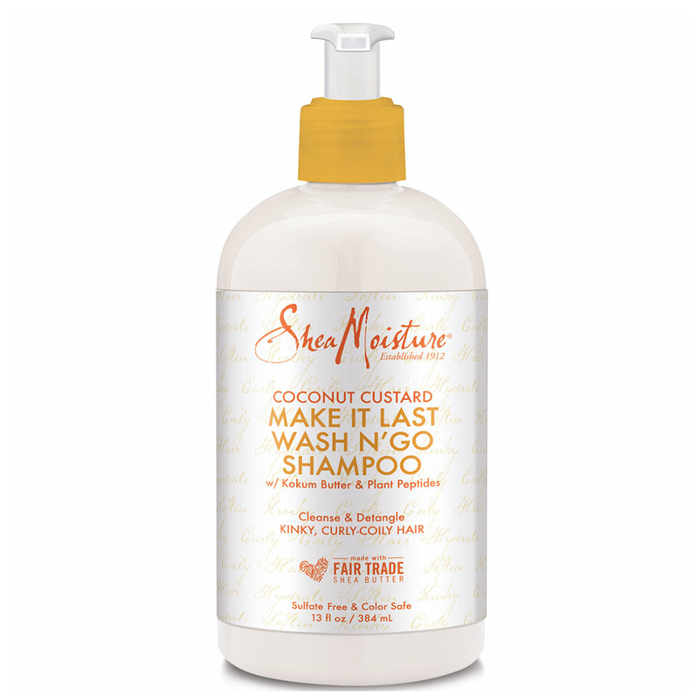 Shea Moisture Coconut Custard Wash N'Go Shampoo 13 oz / 384 ml - For Defined Curls & Natural Hair