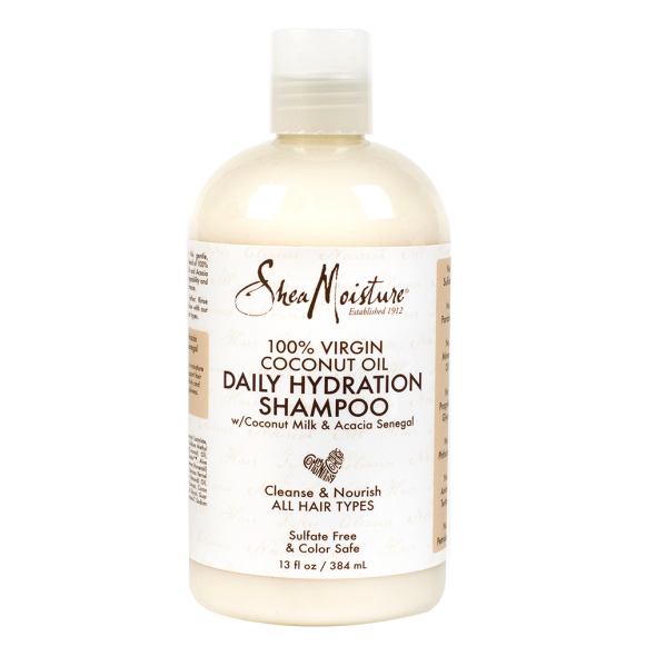 Shea Moisture 100% Virgin Coconut Oil Daily Hydration Shampoo 13 oz / 384 ml - For Dry, Damaged Hair