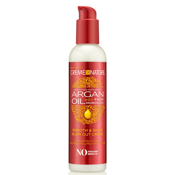 Creme Of Nature Argan Oil Blow Out Creme 7.5 oz / 225 ml - Heat Protection & Frizz Control