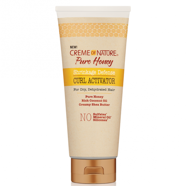 Creme of Nature Pure Honey Shrinkage Defense Curl Activator 10.5 oz / 311 ml - For Defined, Elongated Curls & Coils