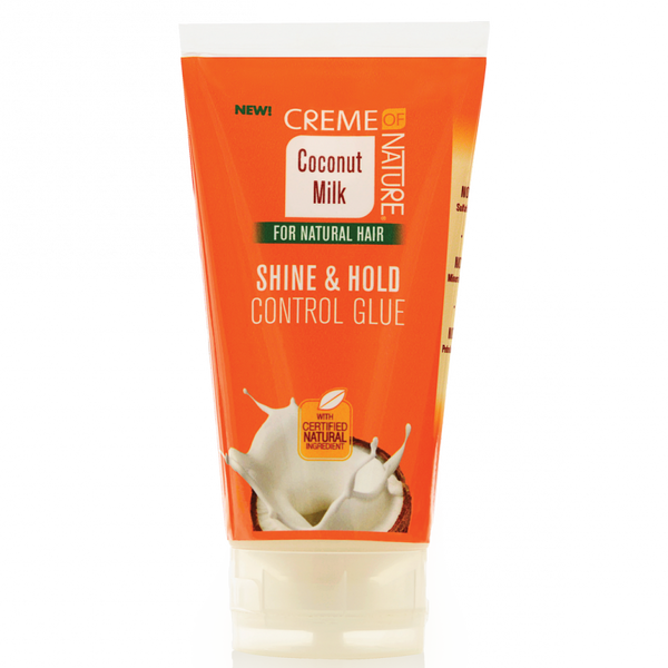 Creme Of Nature Coconut Milk Shine & Hold Control Glue 5 oz / 151 ml - For Flake-Free Hold & Shine