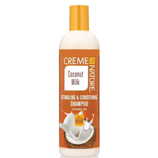Creme Of Nature Coconut Milk Detangling & Conditioning Shampoo 12 oz / 355 ml - For Natural Curls & Easy Detangling