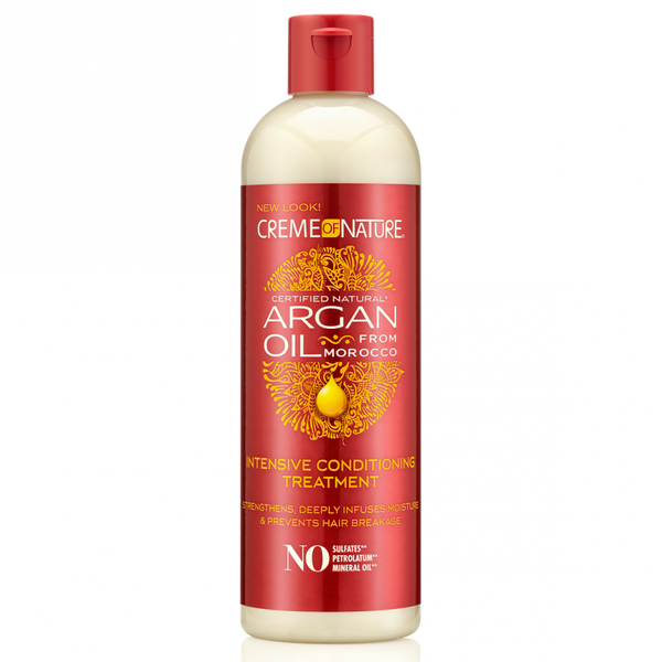 Creme of Nature Argan Oil Intensive Conditioning Treatment 12 oz / 355 ml - Deep Repair for Dry & Damaged Hair