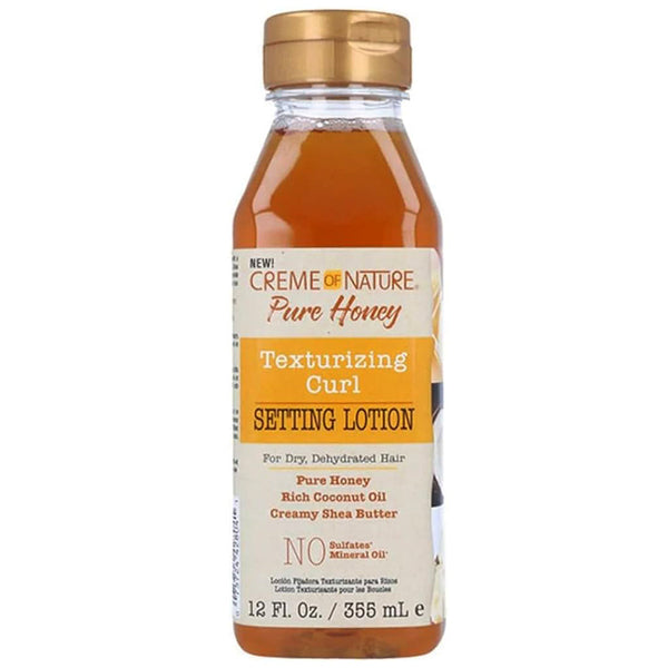 Creme of Nature Pure Honey Setting Lotion 12 oz / 355 ml - For Hydrated, Defined Styles
