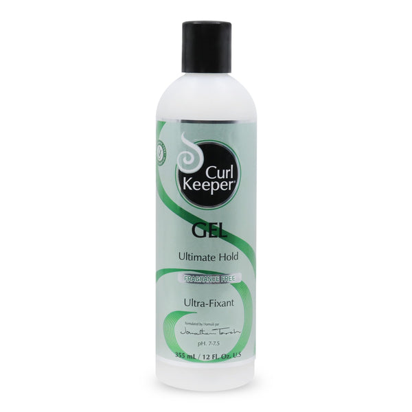 Curl Keeper Ultimate Hold Gel – Fragrance-Free, Water-Based, 12 oz for Frizz Control & Defined Curls