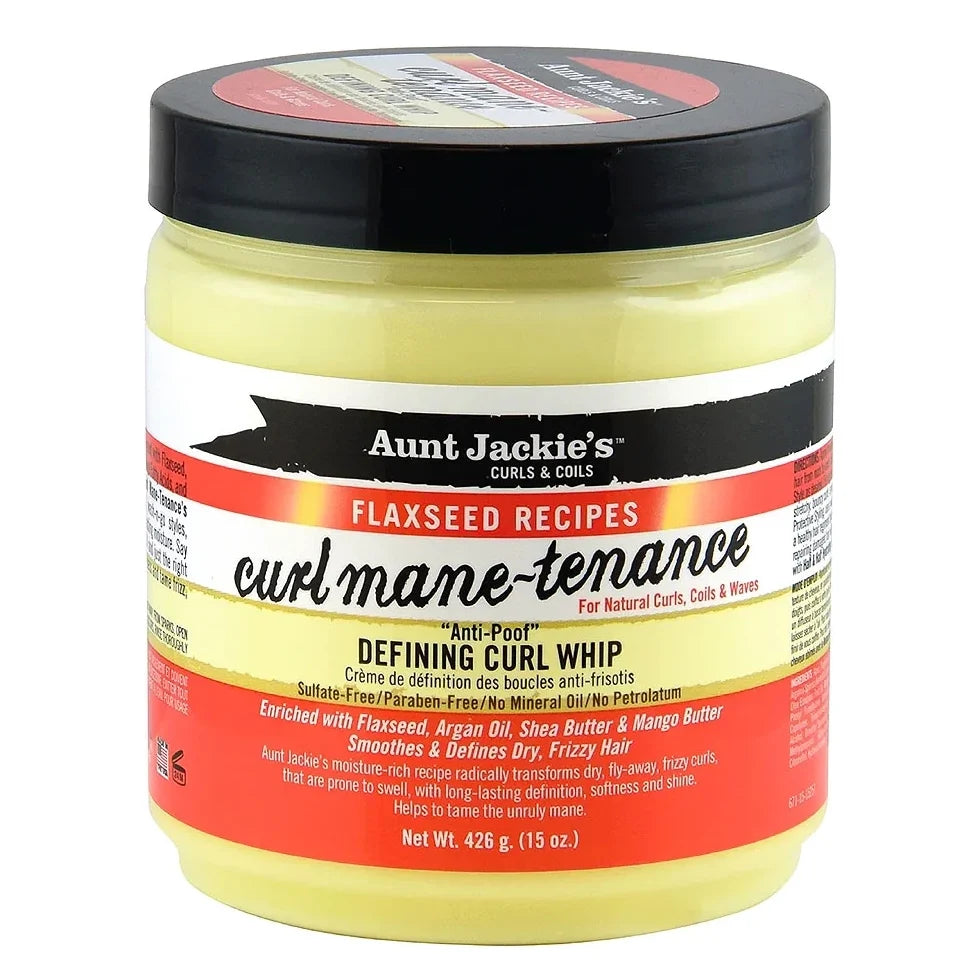 Aunt Jackie's Flaxseed Curl Mane-tenance Defining Curl Whip 15 oz