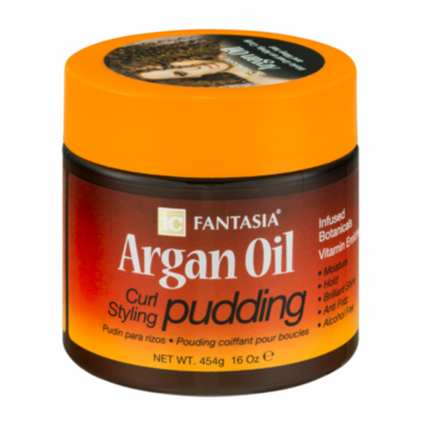 Fantasia IC Argan Oil Curl Styling Pudding: Define & Enhance Curls for Curly Hair 454g/16.01 oz