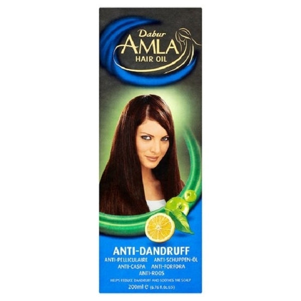 Dabur Amla Anti-Dandruff Hair Oil for Healthy Scalp & Strong Hair 200ml/6.76 fl oz
