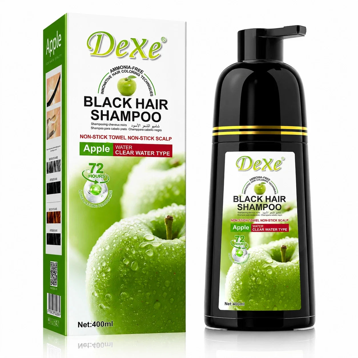 Dexe Apple Black Hair Dye Shampoo 400ml