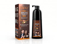 Dexe Argan Speedy Hair Colour Shampoo Instant Dark Brown Hair Dye 420ml/14.2 oz
