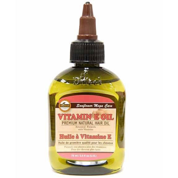 Difeel Vitamin E Premium Natural Hair Oil for Nourishing & Strengthening All Hair Types 75ml/2.54 oz