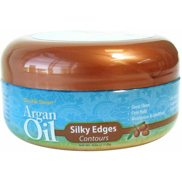 Double Sheen Argan Oil Silky Edge for Smooth Edges & Frizz Control 113g/3.99 oz