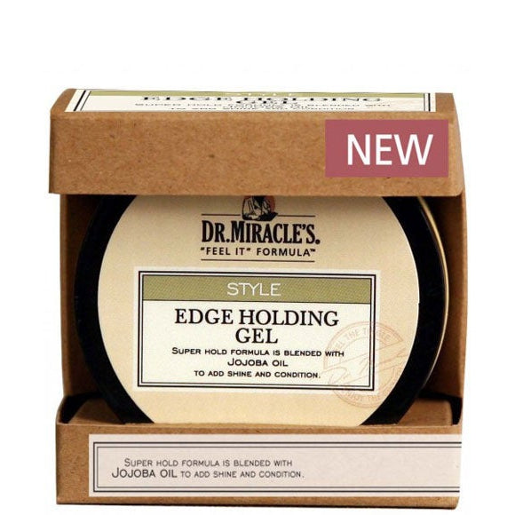 Dr. Miracles Style Edge Holding Gel: Strong Hold & Smooth Edges for Natural & Textured Hair 64g/2.26 oz