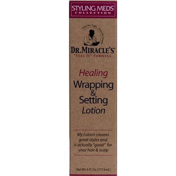 Dr. Miracles Healing Wrapping And Setting Lotion: Strong Hold & Nourishment for Healthy Hair 177.6ml/6.01 oz