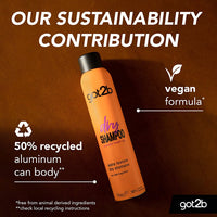 Got2b Extra Texture Dry Shampoo Instant Refresh & Styling Volume for All Hair Types 200 ml / 6.76 oz