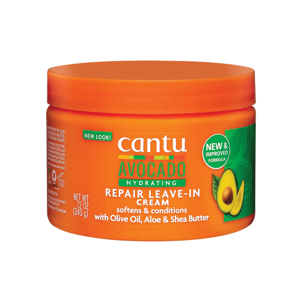 Cantu Avocado Leave-In Cream 12 oz / 340 gm - For Damaged, Dry & Curly Hair