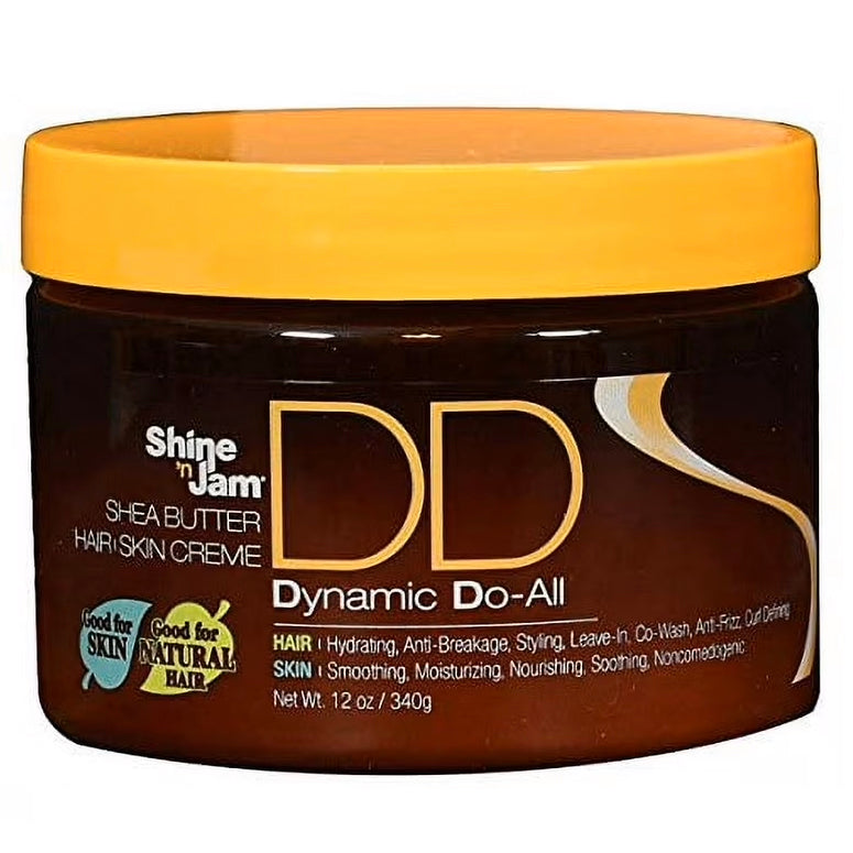 Shine 'n Jam Dynamic Do-All Superior Hold & Shine for Natural & Protective Styles 12 oz