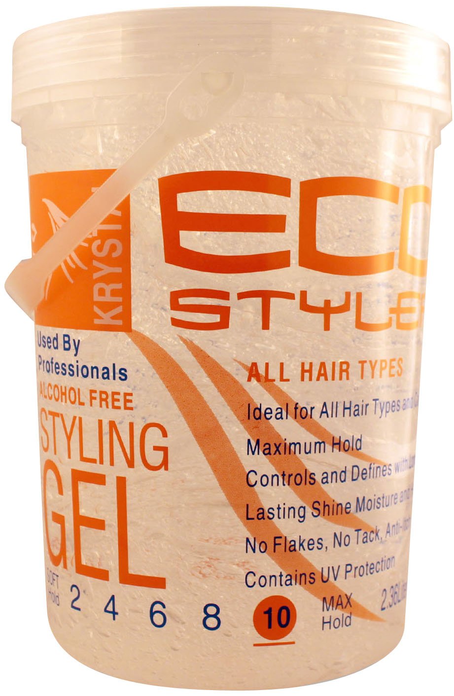 Eco Styler Styling Gel 5 Lb Krystal Clear – Pack of 2 | Firm Hold for Curls