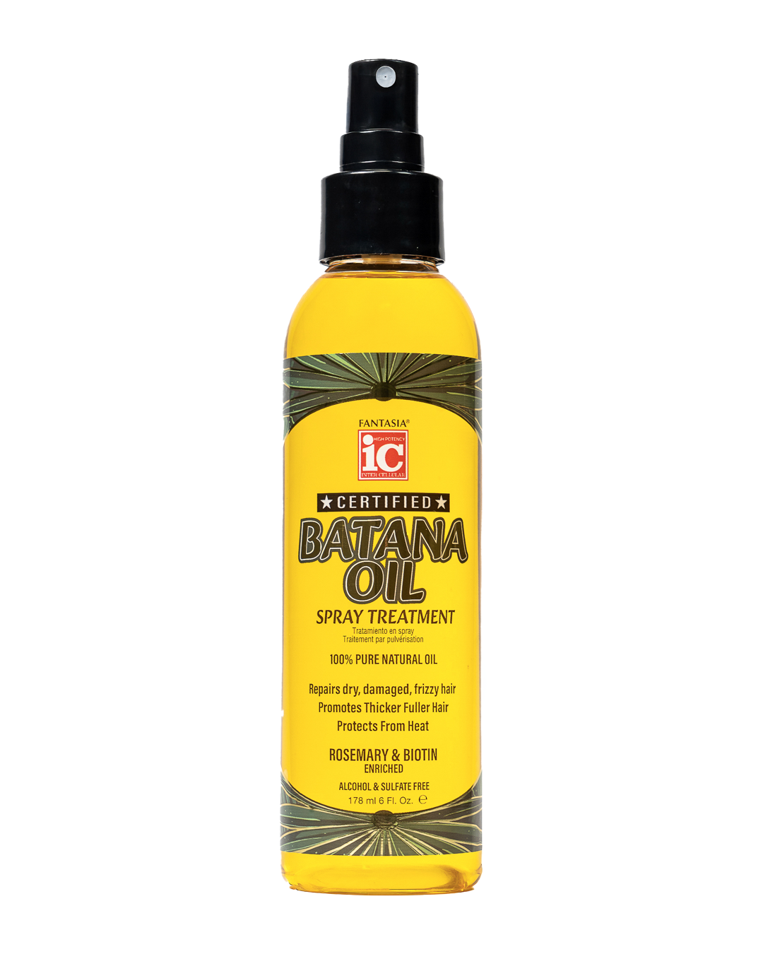 Fantasia IC Batana Oil Spray Treatment Heat Protection for All Hair Types 178 ml/6.0 oz