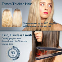 Carmen Twilight Series Ceramic Hair Straightener for Smooth, Frizz-Free Professional Results
