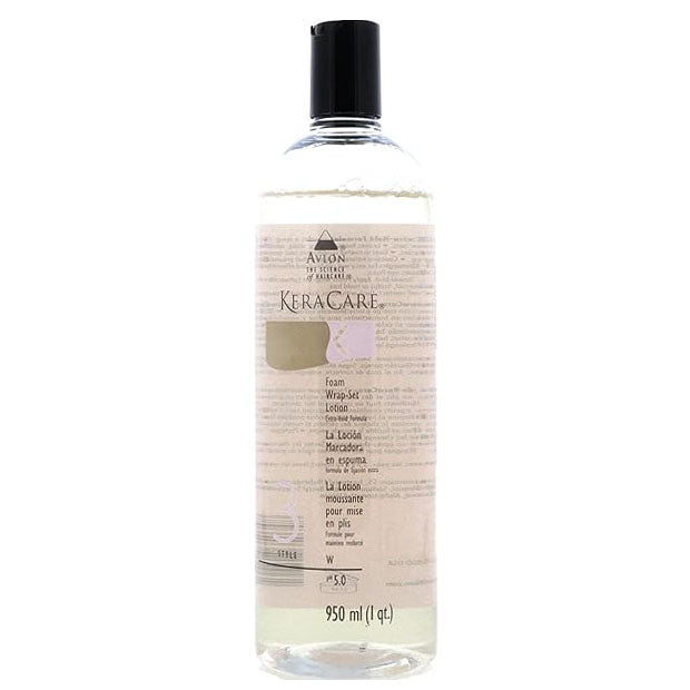 Keracare Foam Wrap Set Lotion 32 oz / 950 ml - For Flawless Wraps, Sets & Lasting Curls