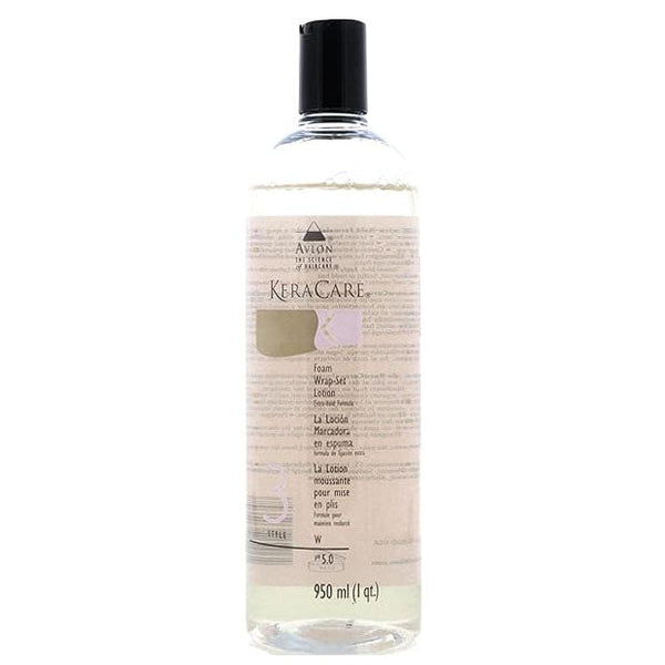 Keracare Foam Wrap Set Lotion 32 oz / 950 ml - For Flawless Wraps, Sets & Lasting Curls