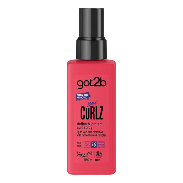 Got2b CURLZ Define & Protect Curl Spray for Curly & Wavy Hair 150 ml / 5.07 oz