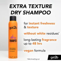 Got2b Extra Texture Dry Shampoo Instant Refresh & Styling Volume for All Hair Types 200 ml / 6.76 oz