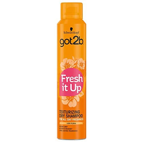 Schwarzkopf Got2b Fresh It Up Lush Floral Dry Shampoo: Instant Hair Refresh & Volumizing Texture for All Hair Types - 200ml/6.76 oz