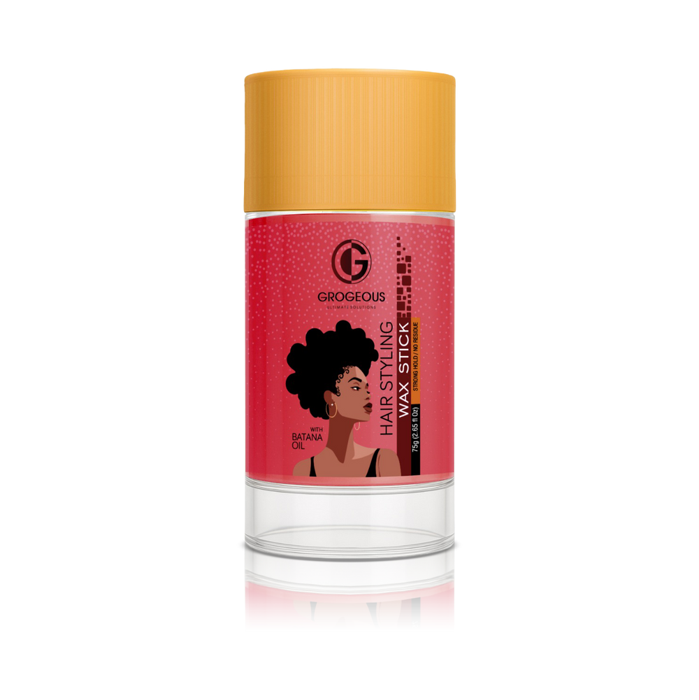 Grogeous Batana Oil Hair Styling Wax Stick Flexible Hold & Texture Control 75 g