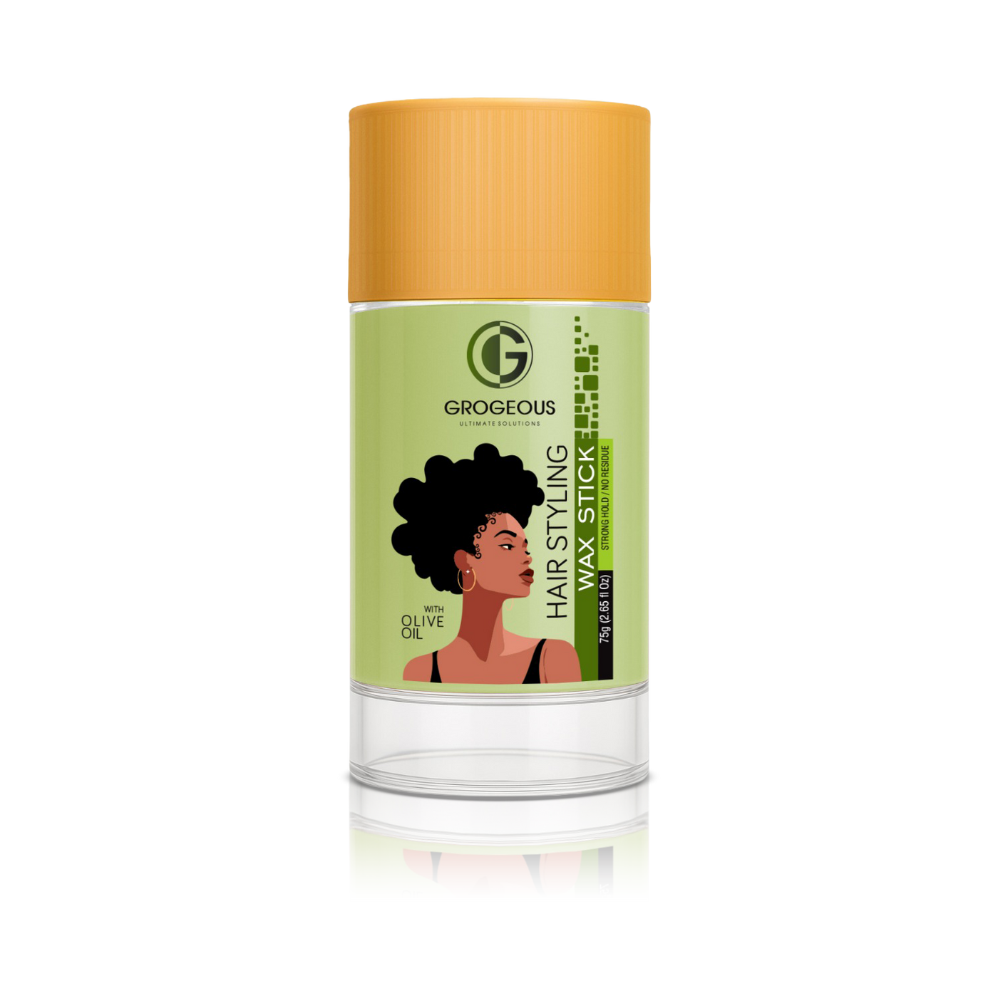 Grogeous Olive Oil Hair Styling Wax Stick Smooth Control & Nourishing Shine 75 g