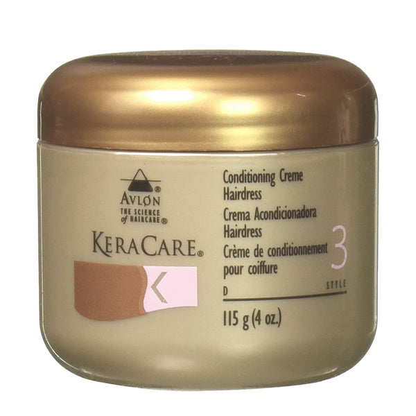Keracare Conditioning Creme Hairdress 4 oz / 118 ml - For Dry Hair & Styling