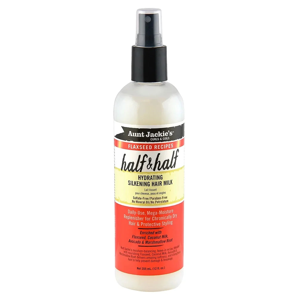 Aunt Jackie's Half & Half Hydrating Silkening Hair Milk 12oz