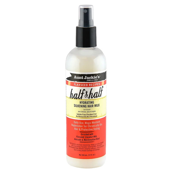 Aunt Jackie's Half & Half Hydrating Silkening Hair Milk 12oz