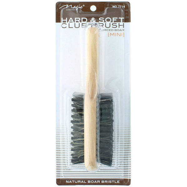 Magic Collection Hard & Soft Club Brush for Ultimate Wave Definition & Sleek Styles - Mini