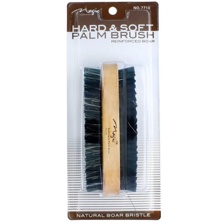 Magic Collection Hard & Soft Palm Brush (No. 7710) for Superior Wave Definition & Scalp Stimulation