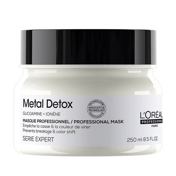 L'Oréal Professionnel Serié Expert Metal Detox Nourishing Hair Mask Anti-Deposit Protection & Shine for Dull & Breakage-Prone Hair 250 ml/8.45 oz